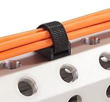 Rotolo Di Nastro A Strappo Industriale Da 7,6 M, Fascette Serracavo Riutilizzabili In Tessuto Tagliabili Su Misura, Per Organizzazione Cavi, Colore Blu (HKLP25BL)